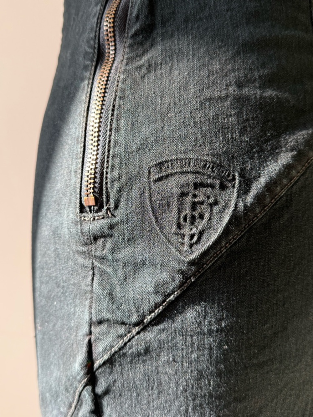 Vintage Diesel Denim Mini Dress | Asymmetrical Zip Detail | Y2K Grunge - Picture 6 of 16